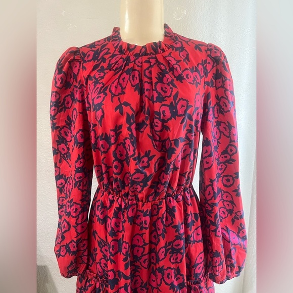 SUGAR-LIPS Mira Mar Floral Balloon Sleeve Dress M style number STD12970A - Picture 13 of 15